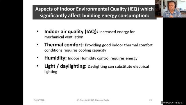 Indoor Comfort and Energy Savings Residential and Commercial Buildings ERDL Sept 26 2018 смотреть онлайн