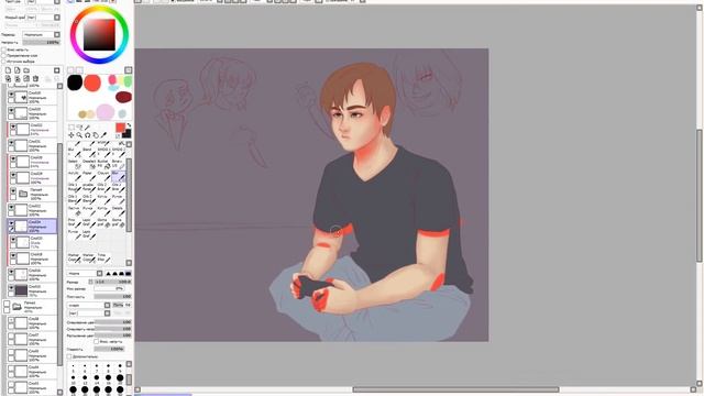 Кто тортиком не поделился? - Хантер - speedpaint смотреть онлайн
