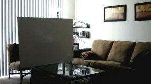 60inch Aaxa Pico / Micro Projector at noon!