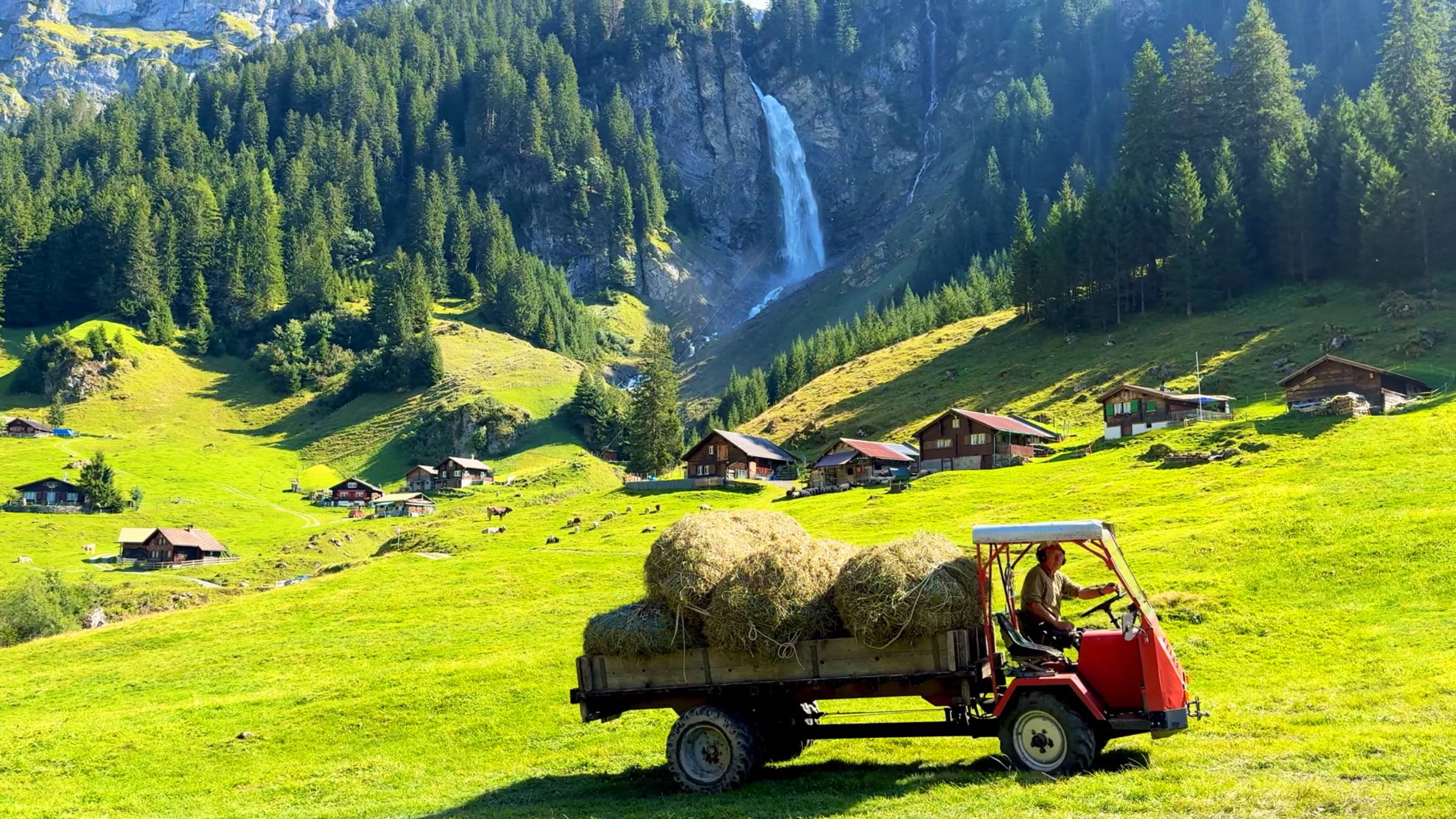 Жизнь в сельской местности Швейцарии - самые красивые швейцарские деревни - Рай на Земле в 4K 60fps смотреть онлайн
