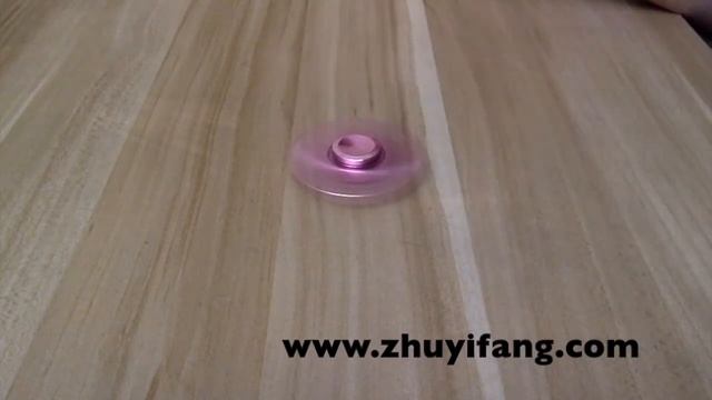 3 Leaf Pink Aluminum Blade ZYF Fidget Spinner