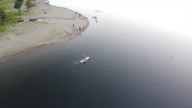 Ullswater Paddle boarding, park foot campsite on a Tidal King Paddleboard смотреть онлайн