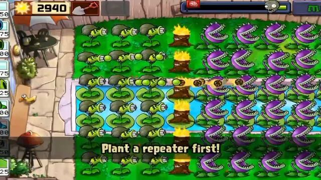 Plants Vs Zombies - The Zombies are scared of Chomper, The Zombies are running and ask for help!!! смотреть онлайн