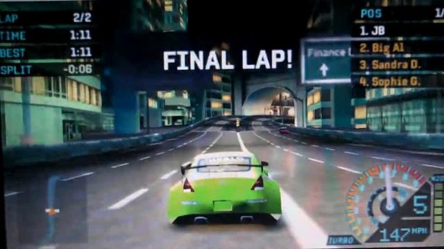 Need For Speed Underground Rivals (PSP) : Metro Park (350z) смотреть онлайн