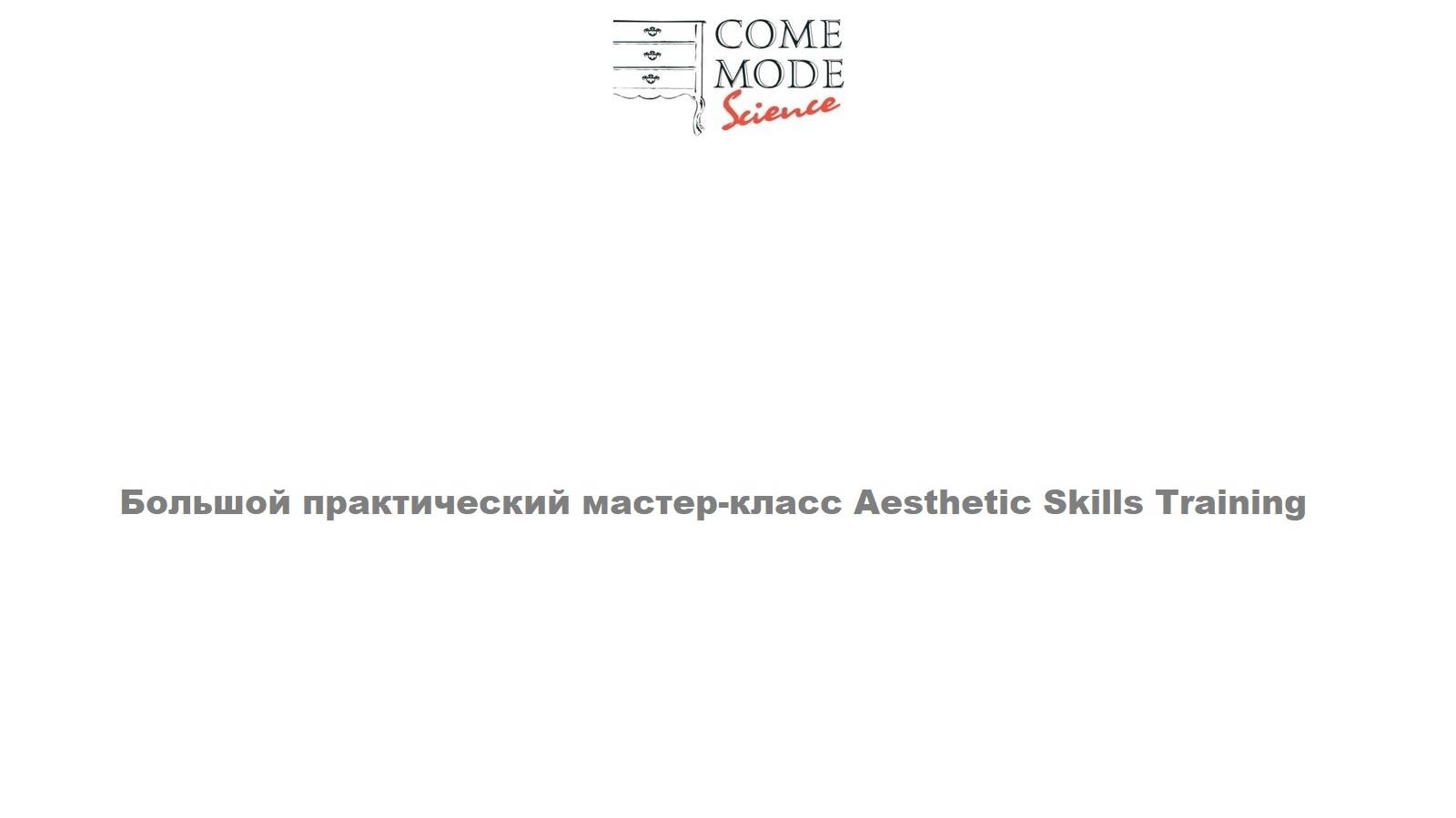 Большой практический мастер-класс Aesthetic Skills Training
