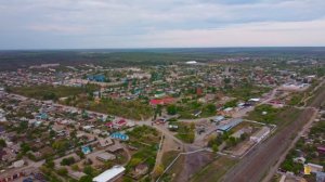 Суровикино сверху. Вечерний город Суровикино  09.05.2022 г. 4к