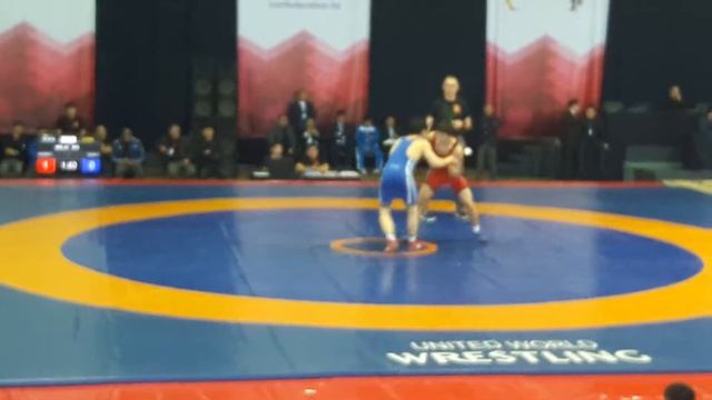 Чемпионат РК 66кг 1/4 Bagzhanov E-Kalenov D (1период )