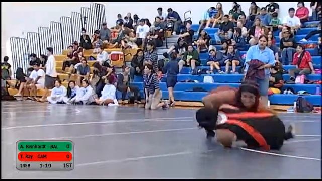 Girls Wrestling: 2014 Pa'ani: 145B: Alysha Reinhardt (Baldwin) vs. Tiani-Loea Ray (Campbell) смотреть онлайн