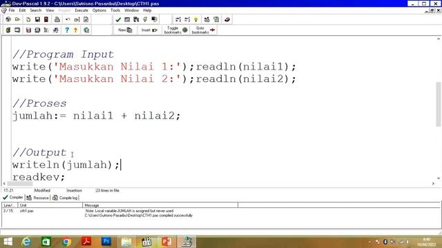 PASCAL | Statement Input Output dalam Bahasa Program PASCAL смотреть онлайн
