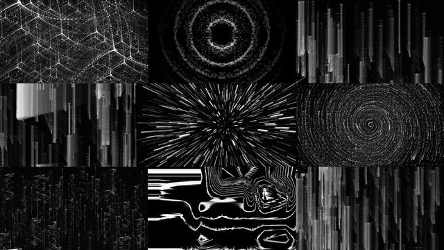 Black And White Generative Visuals Pack 1. 2022