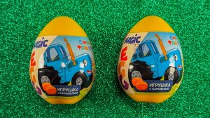 Синий трактор. Распаковка игрушек с героями из популярного мультфильма.