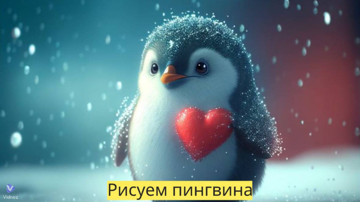 Маленькие художники: Рисуем пингвина - Детский образовательный мультфильм смотреть онлайн