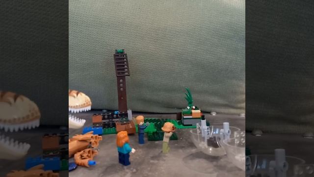 gyrosphere escape lego animation baryonx vs trex. смотреть онлайн