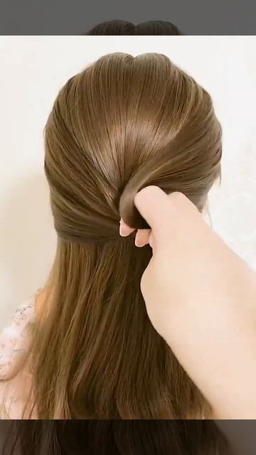 Красивая укладка волос Hairstyle tutorial#14 смотреть онлайн
