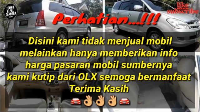 Daftar Harga Mobil Bekas Toyota Kijang Innova Diesel Matic Tahun 2006 - 2008 Murah Istimewa Bos смотреть онлайн