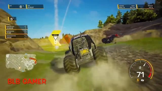 Monster Jam | Monster Trucks | Insane High Speed Crashes With BeamNG Drive & Steel Titans #7