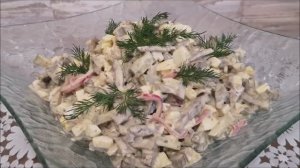 Салат СЕРДЕЧНЫЙ на день рождения. Быстрый и вкусный салат для гостей с сердцем свиным