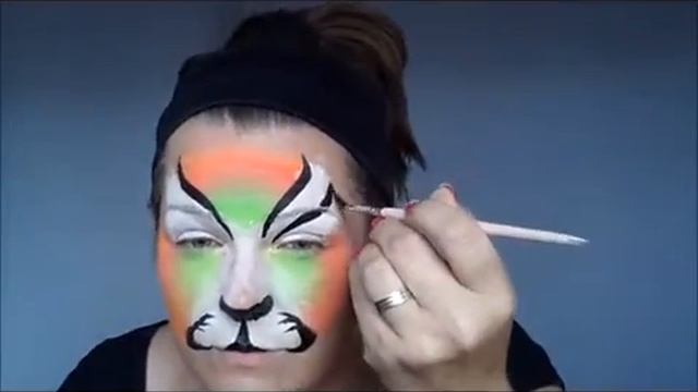 Neon tiger tutorial timelapse смотреть онлайн