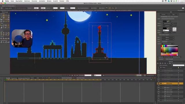 Moho 12 Tutorial - Winterbild Mit Stadtsilhouette