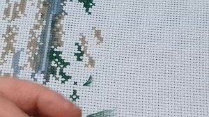 Вышивка крестом 21. Берлога вышивающего мужчины. Процесс смены рамы. И где нашёл иглу что спряталась