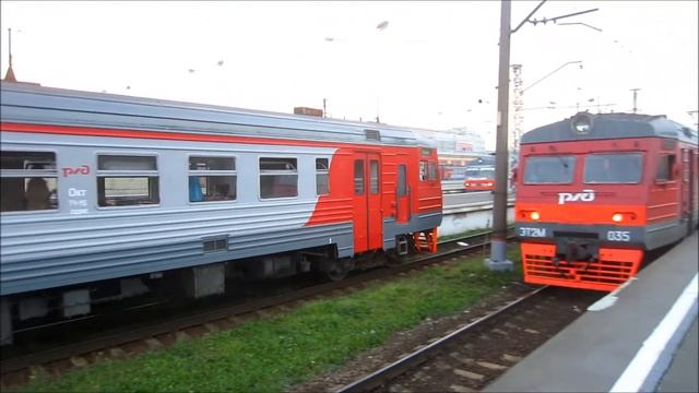 Электропоезд ЭТ2М-050, СПб / EMU ET2M-050, SPb смотреть онлайн