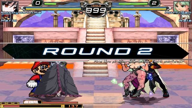 NICK54222 MUGEN: Kuroyukihime And Super Mario VS Morrigan Aensland And Weiss