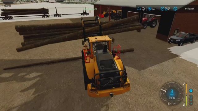 Rookie Driver Hauls HEAVY Logs in the SNOW | Survival Forestry | Farming Simulator 22 | Epi 2 смотреть онлайн
