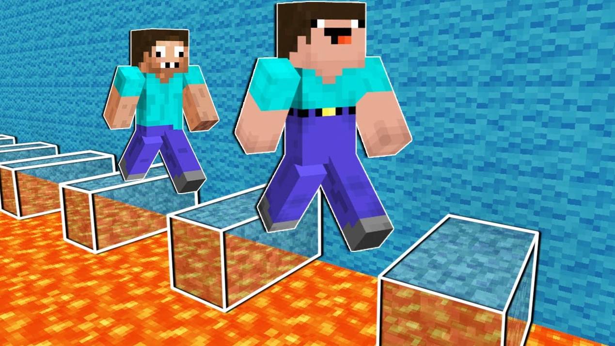 📹 НУБ И ПРО ПАРКУРЯТ ПО НЕВИДИМЫМ БЛОКАМ В МАЙНКРАФТ ! НУБИК ПРОХОДИТ ПАРКУР ТРОЛЛИНГ В MINECRAFT смотреть онлайн