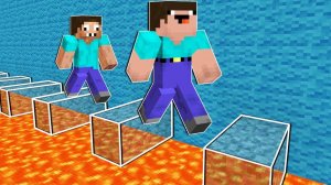 📹 НУБ И ПРО ПАРКУРЯТ ПО НЕВИДИМЫМ БЛОКАМ В МАЙНКРАФТ ! НУБИК ПРОХОДИТ ПАРКУР ТРОЛЛИНГ В MINECRAFT