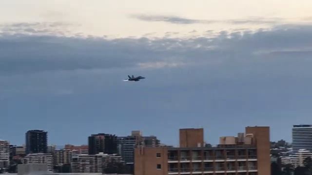EA-18G Growler Over Brisbane