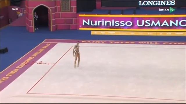 Nurinisso Usmanova Clubs Qualifications - World Championships Baku 2019 смотреть онлайн