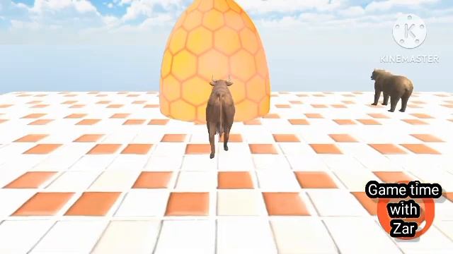 Paint Animals /Gorilla/ Cow /Tiger Lion/Elephant FountainCrossing/ Animal Gam@New video 2023 смотреть онлайн