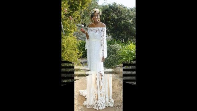 crochet wedding dress-boho-crochet dresses-Crochet Wedding Gown смотреть онлайн