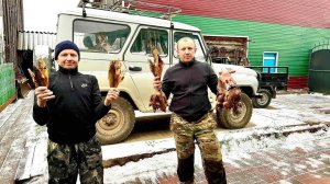 КОПЧЕНИЕ ДИКОЙ УТКИ И РЕЧНОЙ РЫБЫ. ГОТОВИ КАРАКАТ К ПРОМЫСЛУ В ТАЙГЕ.