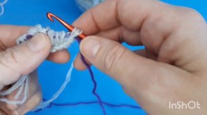 Шарф-капюшон СОФИ крючком (нукинг) часть 1