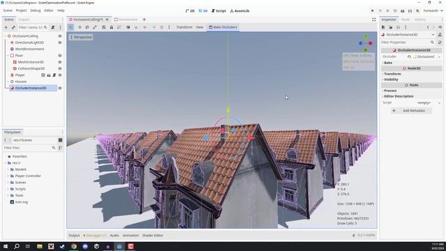 Optimization Tutorial: OCCLUSION CULLING in Godot смотреть онлайн