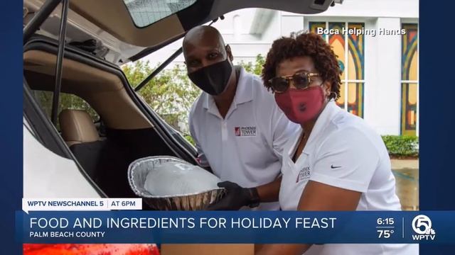 Boca Helping Hands feed hungry families for Thanksgiving смотреть онлайн