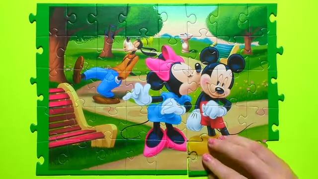 (Hura Huro ) MICKEY MOUSE Long Tale Puzzle Disney Clubhouse Games Rompecabezas Kids Learning Toys