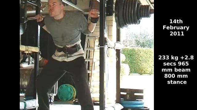 233 kg squat - levantamiento de pesas - el entrenamiento - смотреть онлайн