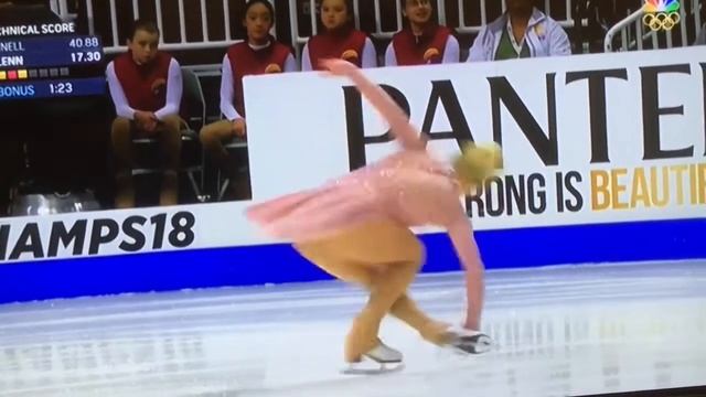 Amber Glenn 2018 U.S. figure skating championships смотреть онлайн
