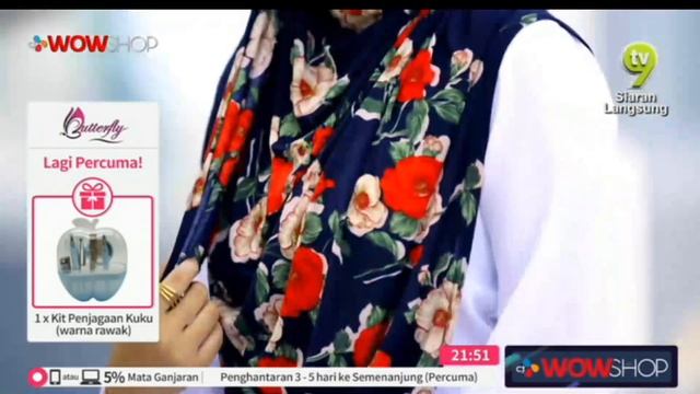 LIVE / 17:00 / 18 FEB 19 / TV9 / BUTTERFLY SET TUDUNG CEMPAKA / NADIA & FARAH / P3131