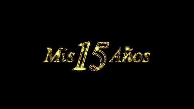 Mis 15 Años Oro - Fondo De Video Para Quinceañera