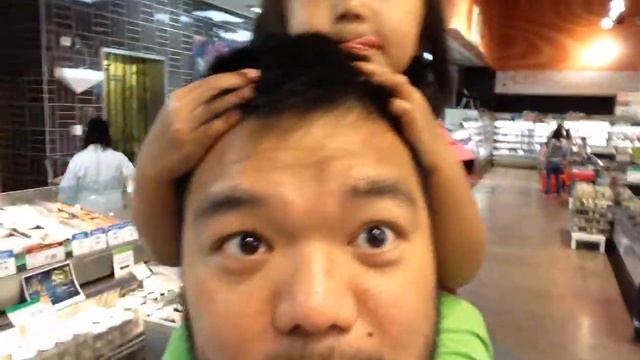 Mira Visiting Supermarket With Live Fish