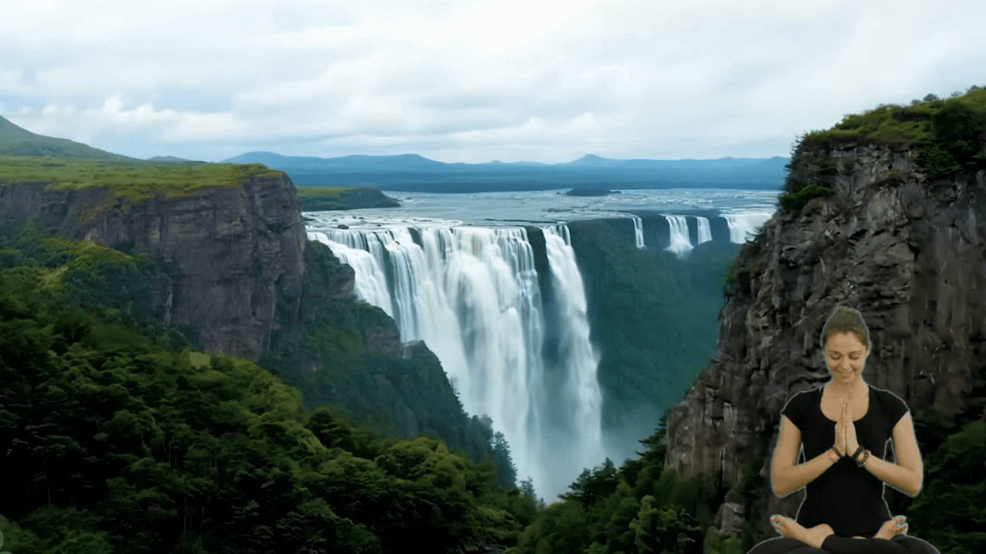 Расслабляющая музыка, подходит для сна, работы Горы водопады пение птиц смотреть онлайн