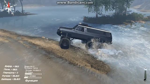 SpinTires мод на SID 1975 Chevy K5 Blazer Equipped 6x6 смотреть онлайн