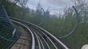 в первый раз катаюсь на тобоггане в парке «Яхрома»