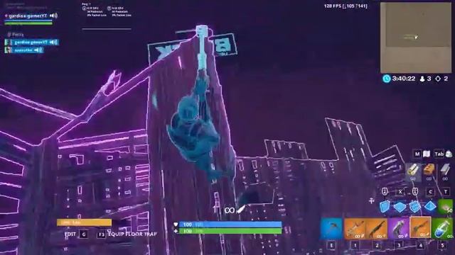 Fortnite 1V1 Build Battle Neon World смотреть онлайн