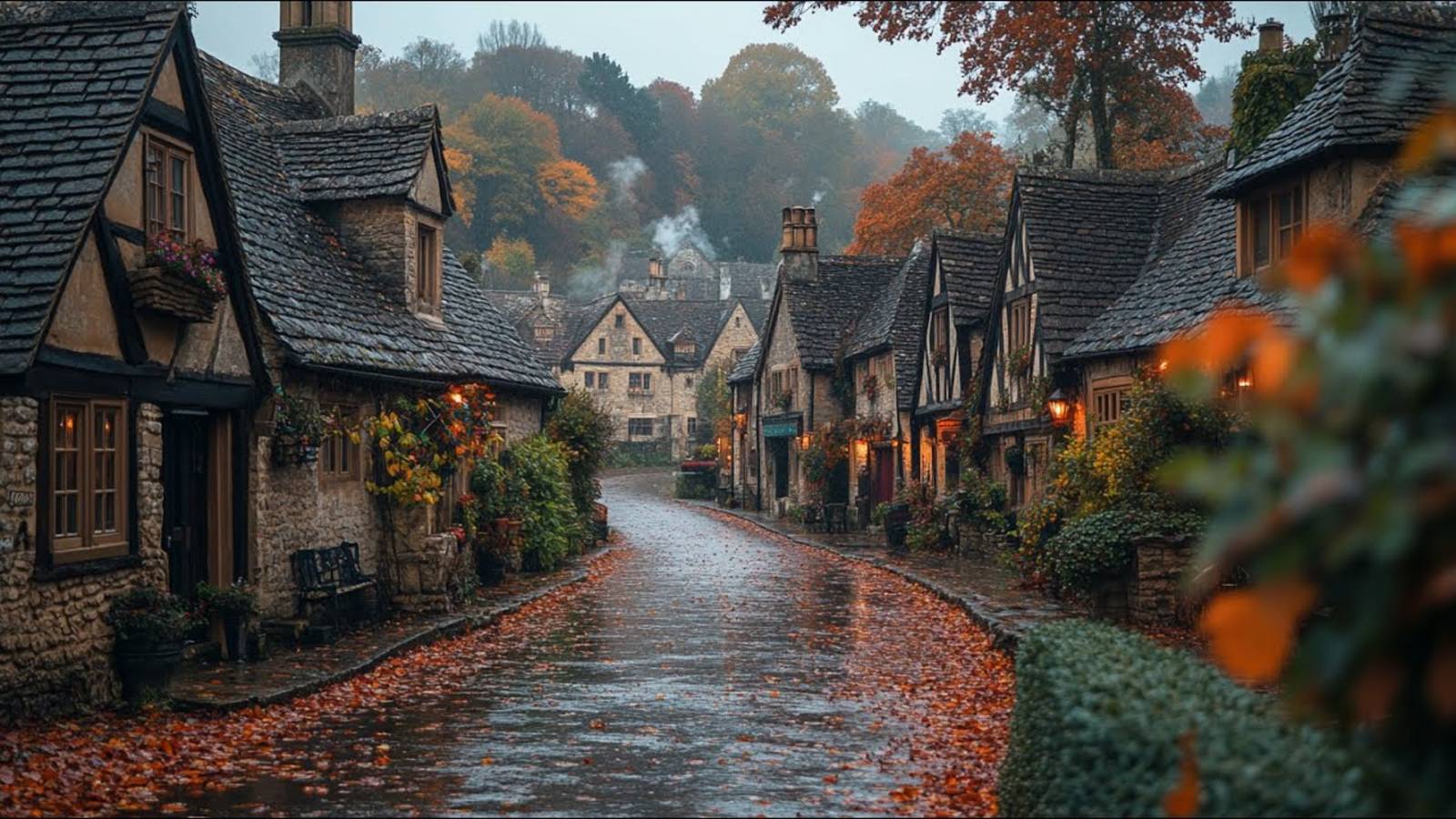 Бат, Англия - расслабляющая пешеходная экскурсия в формате 4k смотреть онлайн