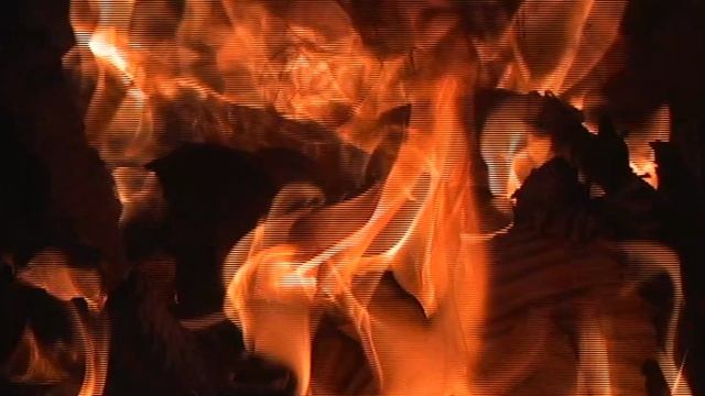 огонь в печке