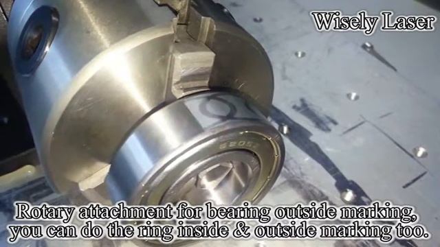 Germany IPG fiber laser marking and engraving machine----rotary bearing marking смотреть онлайн